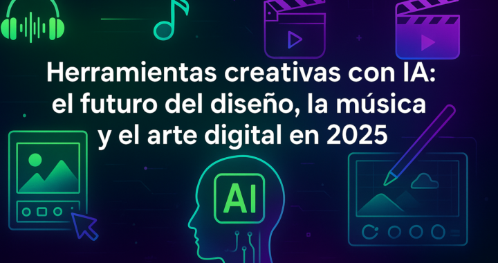 🎨 Herramientas creativas con IA: el futuro del diseño, la música y el arte digital en 2025.
