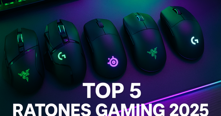 🎮 Top 5 Ratones Gaming 2025: Precisión, Diseño y Rendimiento al Máximo.