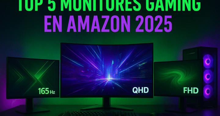 🎮 Top 5 Monitores Gaming en Amazon 2025: potencia, precisión y fluidez para tu setup gamer.