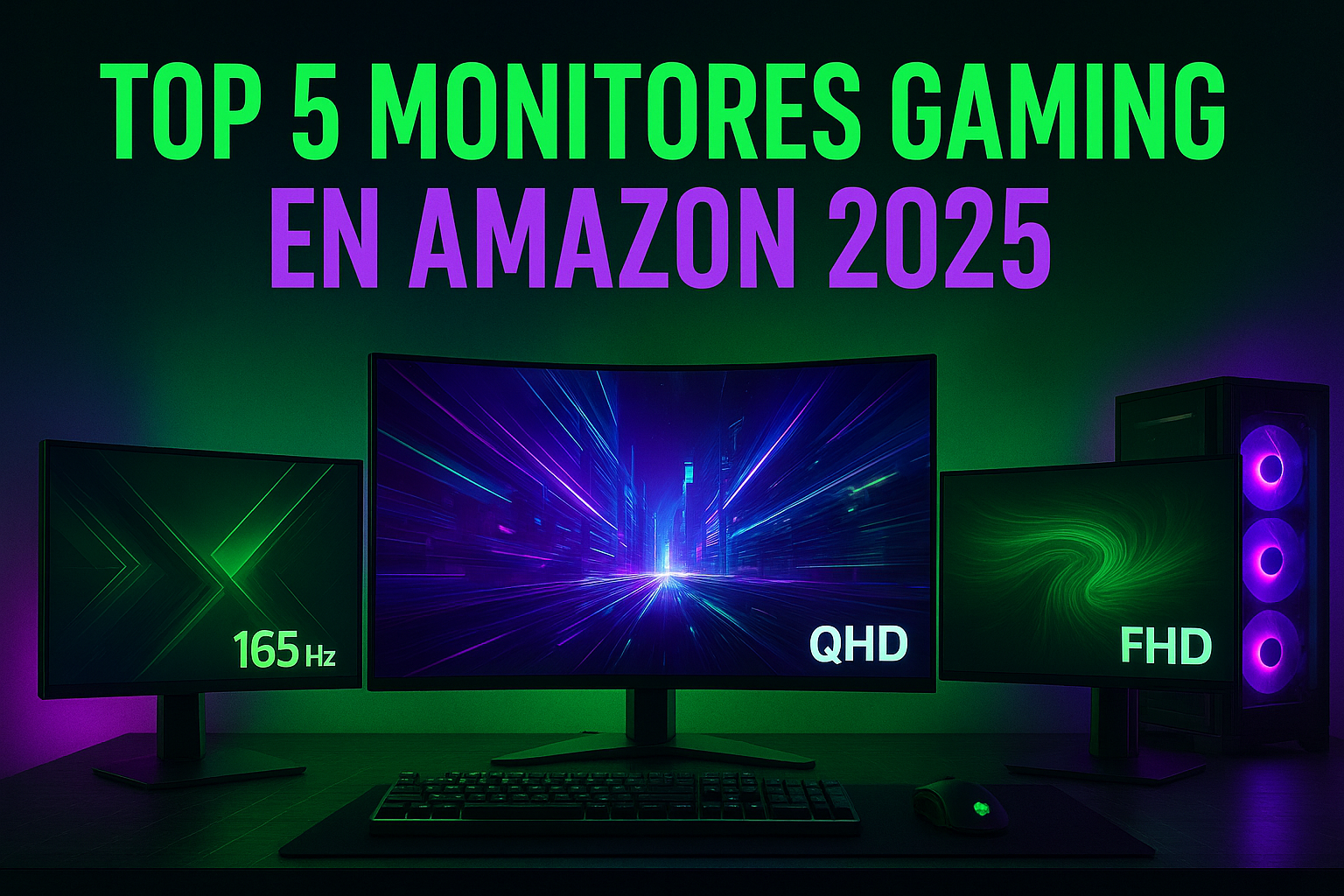 “Monitor gaming ASUS TUF VG249Q3R 180 Hz en escritorio gamer”