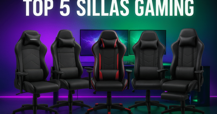 🎮 Top 5 sillas gaming en Amazon 2025: las mejores para jugar, trabajar y ganar comodidad.