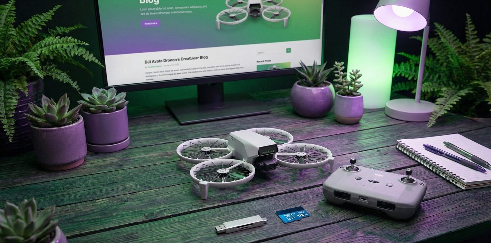 Dron DJI Flip despegando desde la palma de la mano de un adulto