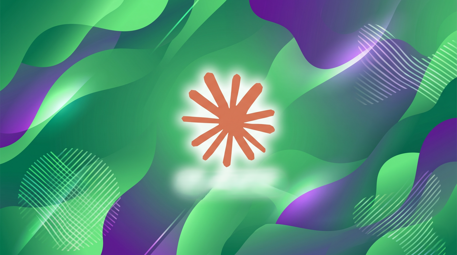 Imagen de portada con el logo de Claude y fondo verde y morado